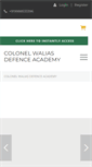 Mobile Screenshot of colonel-walias-defence-academy.com